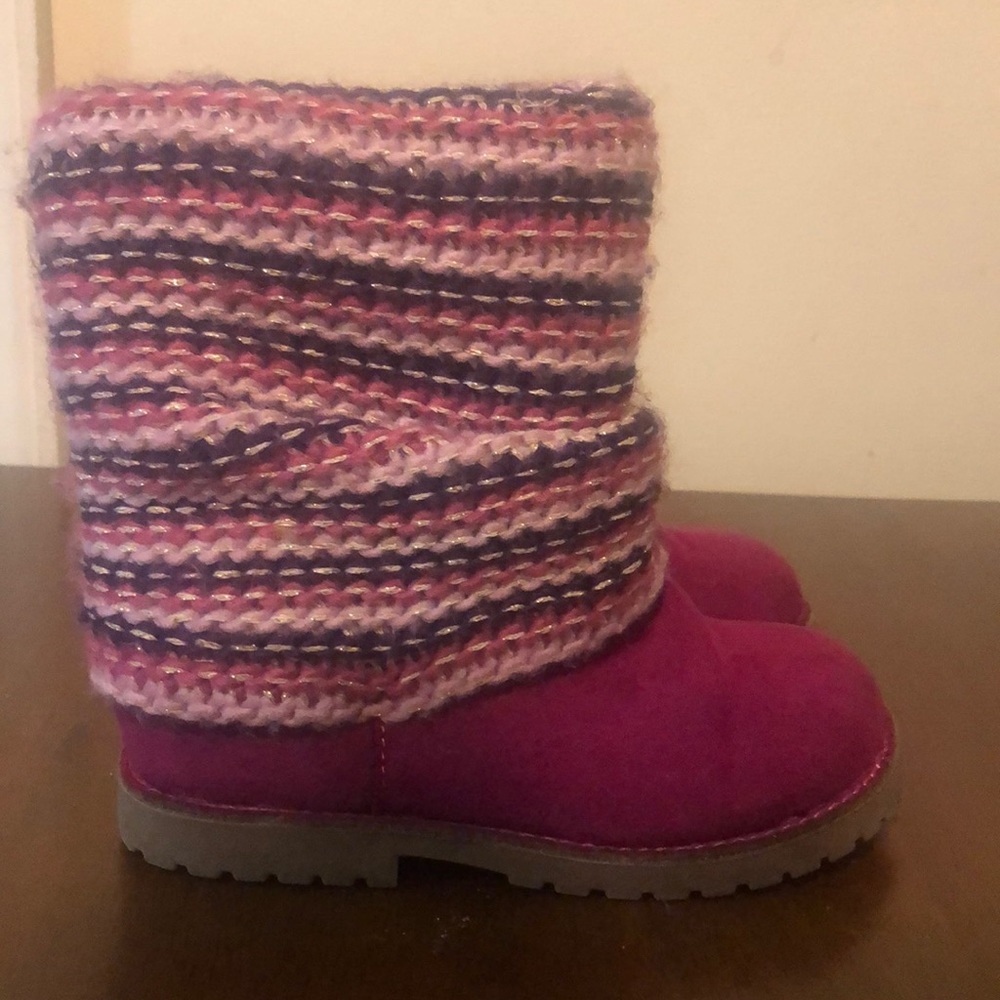Pink boots